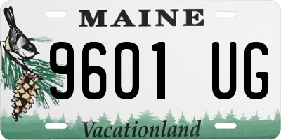 ME license plate 9601UG
