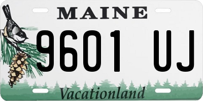 ME license plate 9601UJ