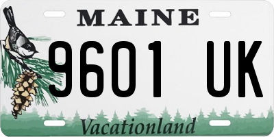 ME license plate 9601UK