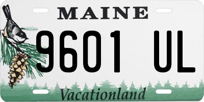 ME license plate 9601UL