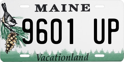 ME license plate 9601UP