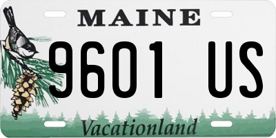 ME license plate 9601US