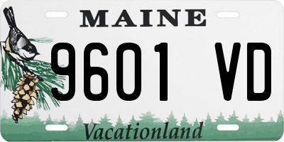 ME license plate 9601VD