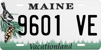 ME license plate 9601VE