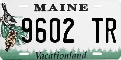 ME license plate 9602TR
