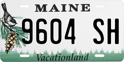 ME license plate 9604SH