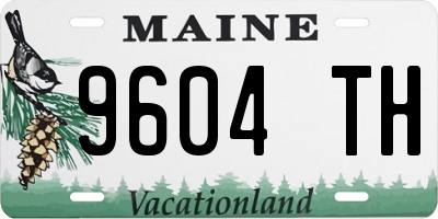 ME license plate 9604TH