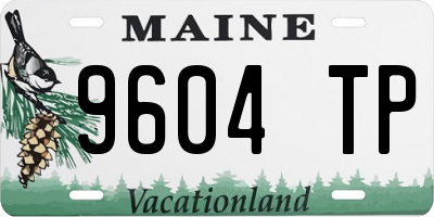 ME license plate 9604TP