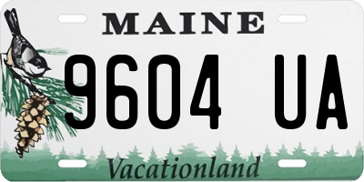 ME license plate 9604UA