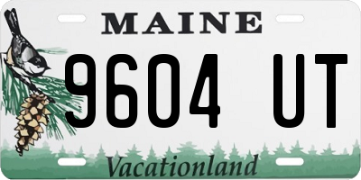 ME license plate 9604UT