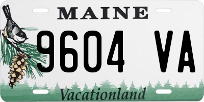 ME license plate 9604VA