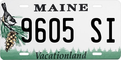 ME license plate 9605SI
