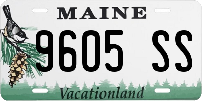 ME license plate 9605SS