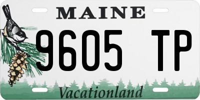 ME license plate 9605TP
