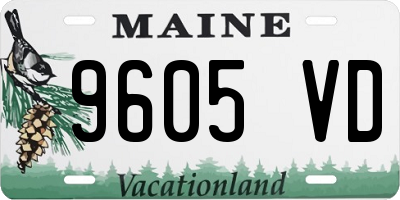 ME license plate 9605VD