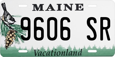 ME license plate 9606SR