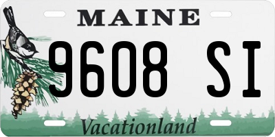 ME license plate 9608SI