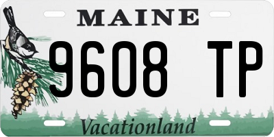 ME license plate 9608TP