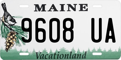 ME license plate 9608UA