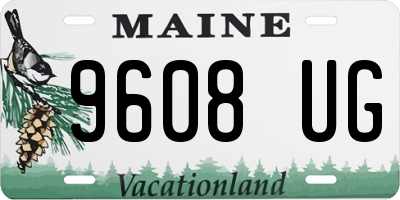 ME license plate 9608UG