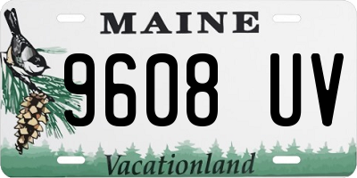 ME license plate 9608UV