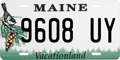 ME license plate 9608UY