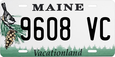ME license plate 9608VC