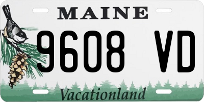 ME license plate 9608VD