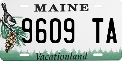 ME license plate 9609TA