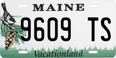ME license plate 9609TS