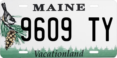 ME license plate 9609TY