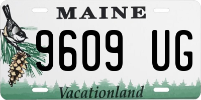 ME license plate 9609UG