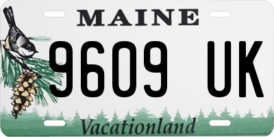 ME license plate 9609UK