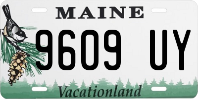 ME license plate 9609UY