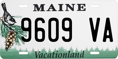 ME license plate 9609VA