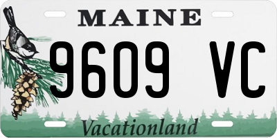 ME license plate 9609VC