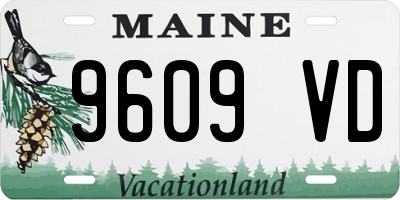 ME license plate 9609VD
