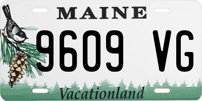 ME license plate 9609VG