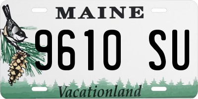 ME license plate 9610SU