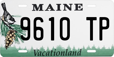 ME license plate 9610TP