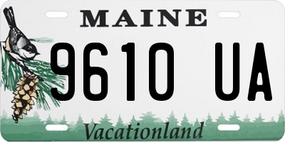 ME license plate 9610UA