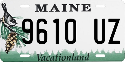 ME license plate 9610UZ