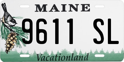 ME license plate 9611SL