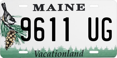 ME license plate 9611UG