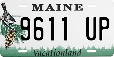 ME license plate 9611UP