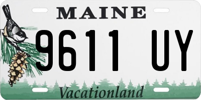 ME license plate 9611UY