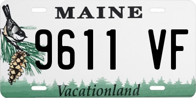 ME license plate 9611VF