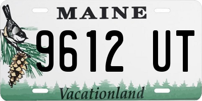 ME license plate 9612UT