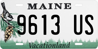 ME license plate 9613US
