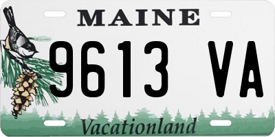 ME license plate 9613VA